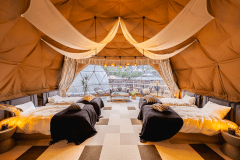 ドームテント(定員5名×2棟)