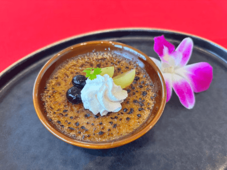 【夏メニュー】甘味　抹茶のクレームブリュレ