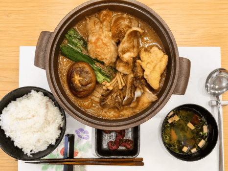 【秋メニュー(一例)】食事 ご飯、汁物、香の物 【秋メニュー(一例)】食事 ご飯、汁物、香の物