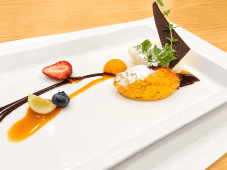 【秋メニュー(一例)】甘味 スイートポテト 【秋メニュー(一例)】甘味 スイートポテト