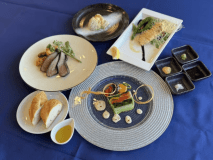 冬メニュ－は地酒・正雪でマリネした伊豆鹿のロースト