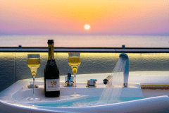 【TRAILER-A】ジャグジー付ヴィラ／オーシャンビューを堪能できる屋外ジャグジー（棟一例）