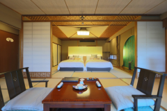 Japanese-Style Superior Room with Private Semi Open-Air Bath　with Twin bed