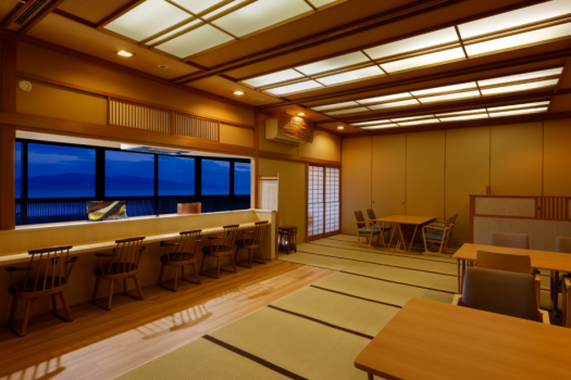 潮騒の間　天婦羅会席をご堪能下さいませ