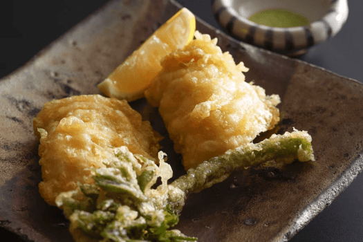 2026年夏会席（鱧と鮑）揚げ物イメージ