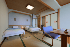 【禁煙室】御当地部屋「潮風」和風ツインベッドルーム