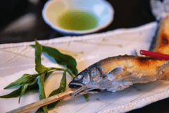 ６～８月末まで限定！筑後川名物「鮎の塩焼き」。季節を感じられる一品です。