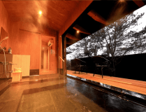 空の専用半露天風呂