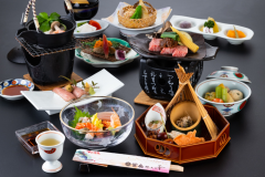 檜温泉風呂●源泉掛流室内温泉付 スイート和洋室●【個室料亭 飛騨牛付会席料理】【色浴衣】等付