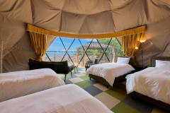 ≪愛犬同伴可能≫■オーシャンスイートドーム■4ベッド・1棟貸切-プライベートガーデン＆展望デッキ-