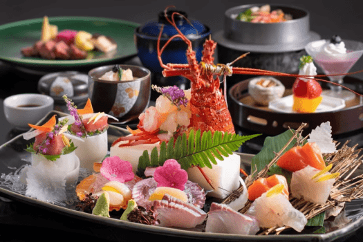 特選会席（お造り）贅を尽くした美食の宝石箱！《松阪牛》《伊勢海老》《あわび》の極上の三重奏♪