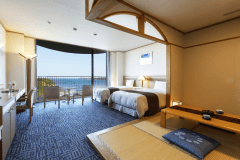 【最上階和洋室】和洋の調和が息づく最上階の空間で、素晴らしい眺望と共に至福のひとときを。