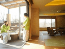 露天風呂付き客室　満天の夢