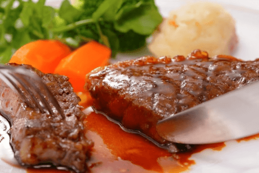 【夕食】県産黒毛和牛ステーキ※イメージ（食べ放題メニューではありません）