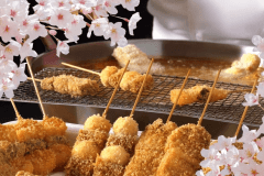 【夕食】春色串揚げ・串天 ※イメージ