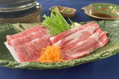 【秋のわっしょいお肉祭り】＜白金豚×岩手県産牛＞しゃぶしゃぶ食べ比べと秋の味覚！南部曲がり家会席