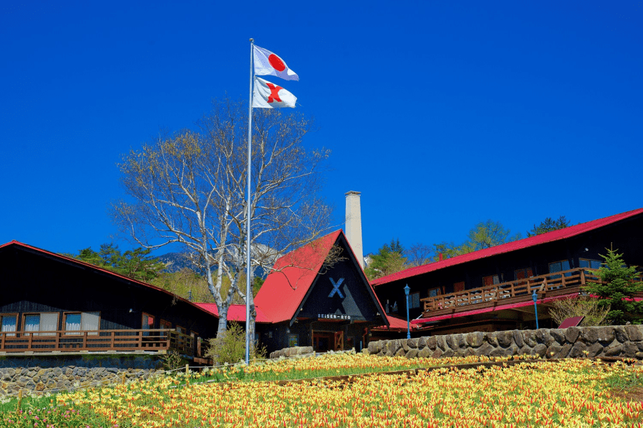 清泉寮本館　春の様子