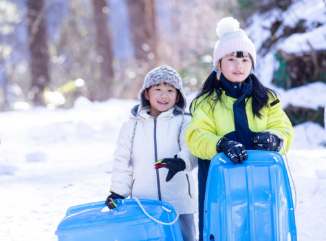 雪が積もったら…広い牧草地でそり遊び♪
お貸出し用のそりのご用意がございます。
(数量限定)