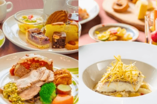 1/13～4/23のご夕食は平日：メインチョイス、金土日：ビュッフェ。※注：例外日あり