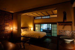 106絹｜洋室+天然温泉陶器露天風呂41平米+テラス12平米