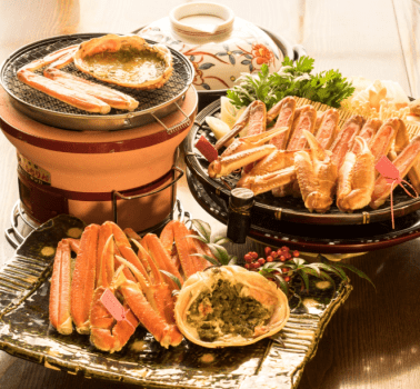 冬のカニプラン　【　活蟹コース８００　】　美味しく食べきりフルコース