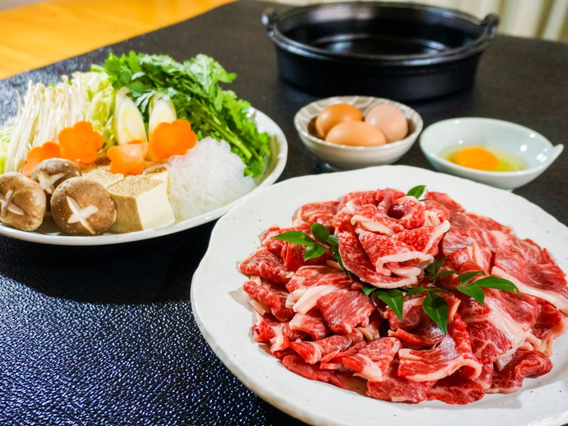 人気メニュー！薩州牛すき焼き