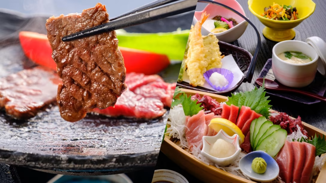 ちょい贅プラン！薩州牛３切れ付き本まぐろ３種食べ比べ