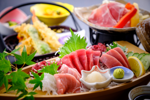 甑島産本まぐろ３種食べ比べができるゆったり本まぐろ御膳