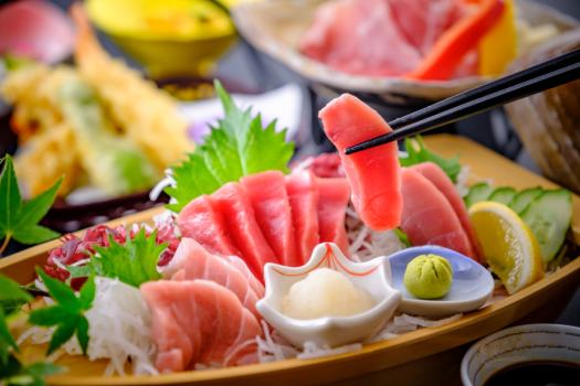 甑島産本まぐろ３種食べ比べができるゆったり本まぐろ御膳