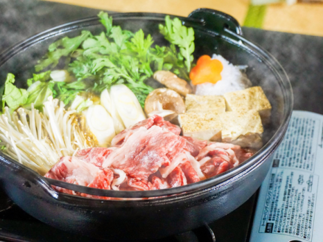 人気メニュー！薩州牛すき焼き