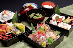 お重プラン　夕食イメージ※仕入れ状況や季節によりメイン料理以外は変更となる場合がございます。