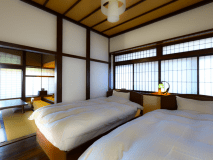 海側1階和室＋個室風呂＋寝室（ベッド2台）※2名～4名利用　食事はお部屋食　しおん　Shion