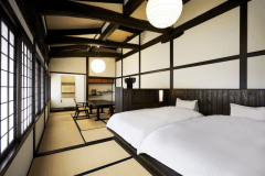 山側2階和室（ベッド2台）TwinRoom　※2名利用　食事はお部屋食　きゃら　Kara