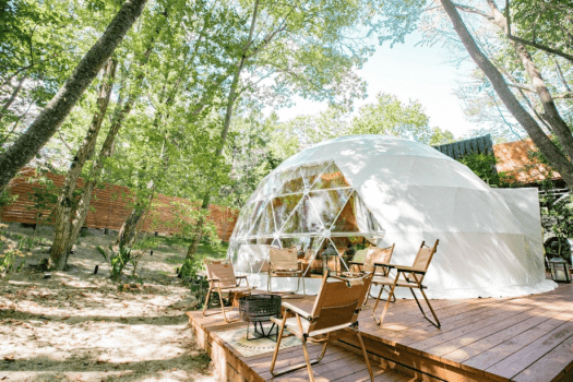 【大人数可/半露天風呂/テラス付】ラグジュアリ・ドーム8M（最大6名）