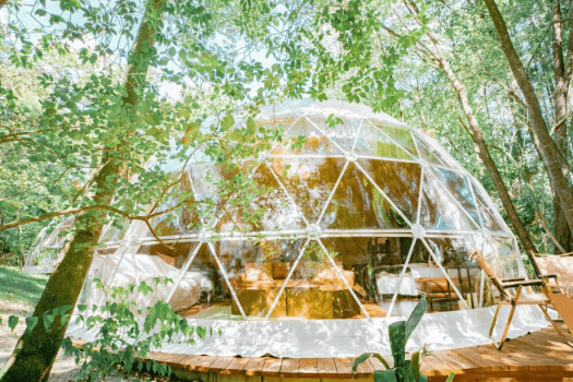 【大人数可/半露天風呂/テラス付】ラグジュアリ・ドーム8M（最大6名）