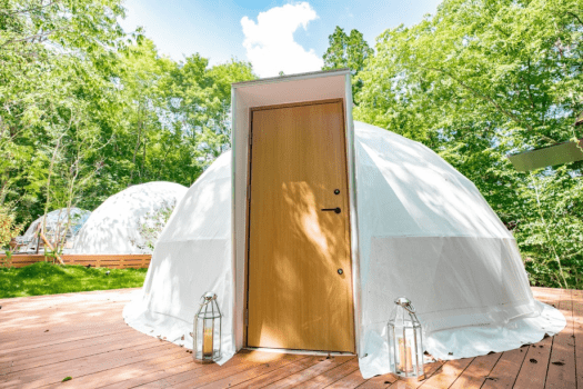 【半露天風呂/テラス付】スタンダード・ドーム6M（最大4名）