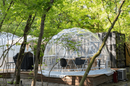 【大人数可/半露天風呂/テラス付】ラグジュアリ・ドーム8M（最大6名）