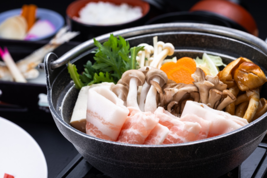 【老神温泉観光協会】【あわしま会席】+【伝統の山賊鍋】レストラン食　スタンダードプラン