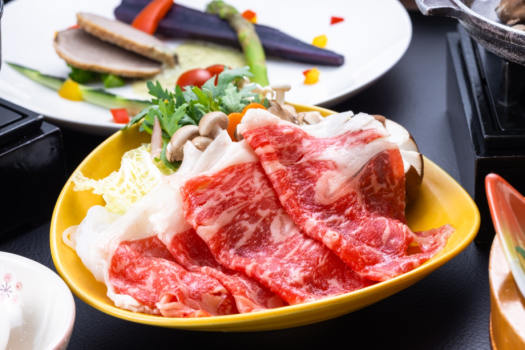 【あわしま会席】+【上州牛すき焼き】個室食事処確約