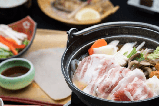 【１日７部屋２０名様平日限定！】あわしま会席＋山賊鍋+上州牛ミニステーキ　お一人様１２，４８０円より