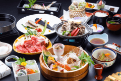 ★すき焼き！お肉２０％増量★【あわしま会席】+【上州牛すき焼き】個室食事処確約