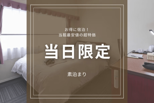 【当日限定】超特価プラン｜当館最安値でお得に宿泊！鹿児島中央駅西口徒歩3分でアクセス良好＜素泊まり＞