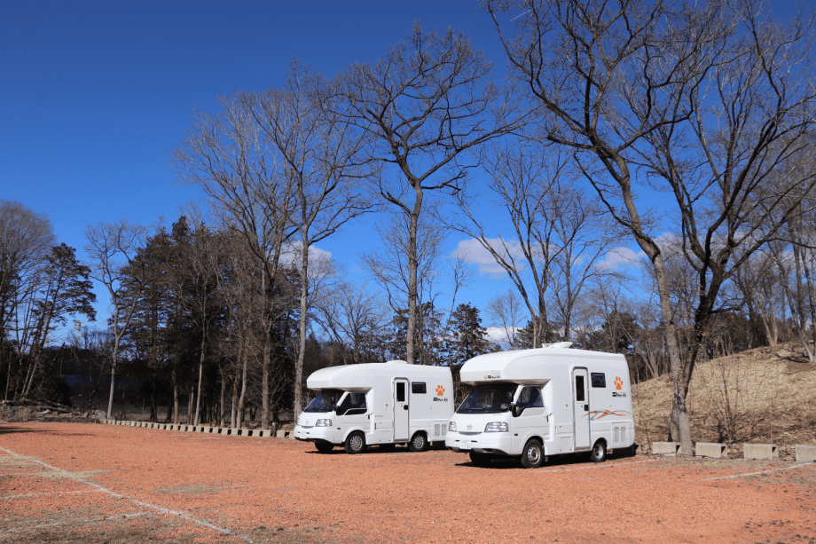 《RVパーク》ワンちゃん1頭ドッグラン無料！人気のキャンピングカー・車中泊のプラン！　ワンちゃんと一緒にご利用も可能です！【空中アスレチック割引き！】
