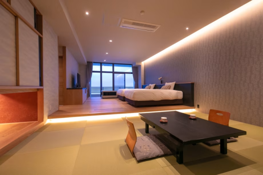 【オーシャンビュー◆Jrスイート和洋室】二間続きで開放感のあるスタイリッシュなデザイン。