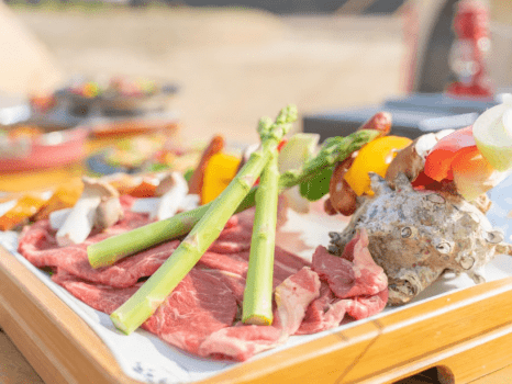 夏季限定！海辺でお肉＆海鮮BBQ♪