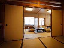 京風・純和室（12畳＋次の間）◆バス・トイレ付◆禁煙