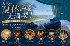 《2周年記念・第2弾》大人の夏休みを大満喫！花火・縁日・プロジェクター付き 豪華6大特典オールインクルーシブプラン【1泊2食】