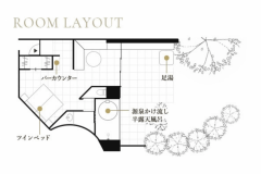 Jardin-郭-　客室54㎡+テラス25㎡+専用庭15㎡