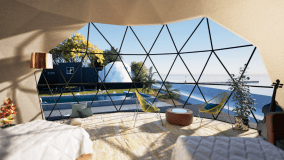 【シーサイドドームテント】4ベッド