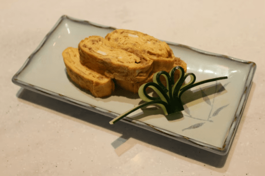 赤牛そぼろのだし巻き～あご出汁仕立て～は大人も子供も食べやすく、あご出汁の風味